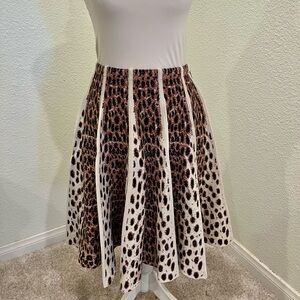 Gianni Bini Animal Print Skater Skirt